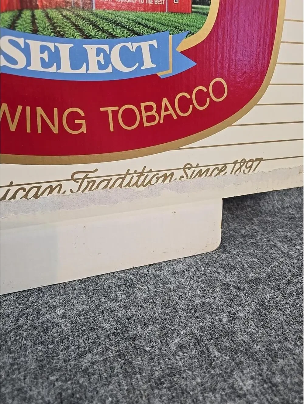 Vintage Mail Pouch Tobacco Advertising Cardboard Sign General Store BOGO Barn #2